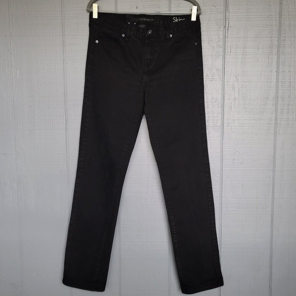 Calvin Klein Women's Cotton Blend Black Skinny Jeans. Size 30